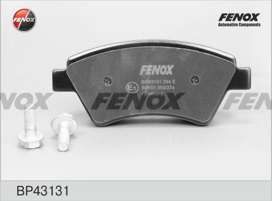 Тормозные колодки Fenox передние для Renault Scenic III 2009-2016. Артикул BP43131