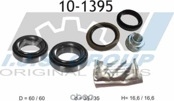 10-1395_к-кт подшипника ступицы перед.!/ Daewoo Matiz 98 (IJS). Артикул 101395