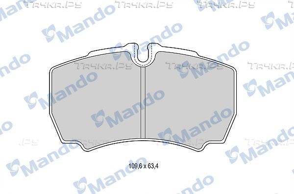 Тормозные колодки Mando. Артикул MBF015051