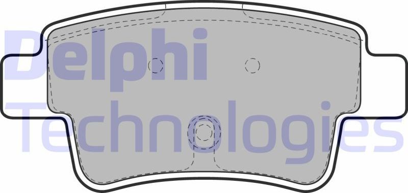 Тормозные колодки Delphi (Low-Metallic). Артикул LP1965
