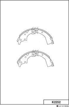 Тормозные колодки MK Kashiyama. Артикул K2252