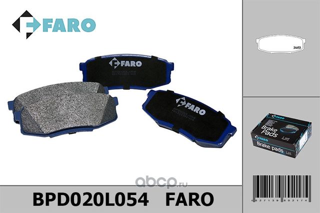 Колодки торм. диск зад.Toyota Land Cruiser 7, Tundra 2, Lexus LX 3 (2000-) (Faro). Артикул BPD020L054