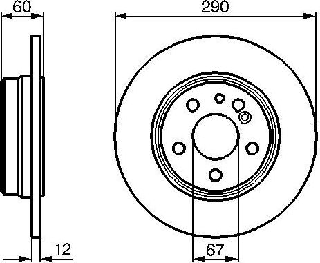 Тормозной диск Bosch. Артикул 0 986 478 607