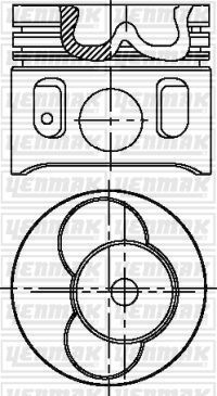 Поршень Yenmak для Volkswagen Transporter T4 1995-2003. Артикул 31-04308-050