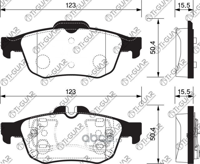 Тормозные колодки (TI-Guar). Артикул TG0521