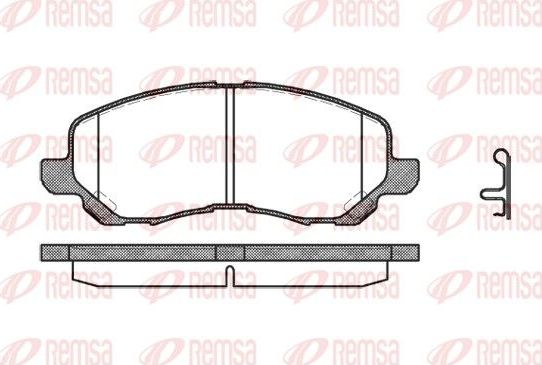 Тормозные колодки Remsa. Артикул 0804.12