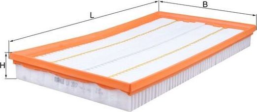 Воздушный фильтр Mahle-Knecht. Артикул LX 2037