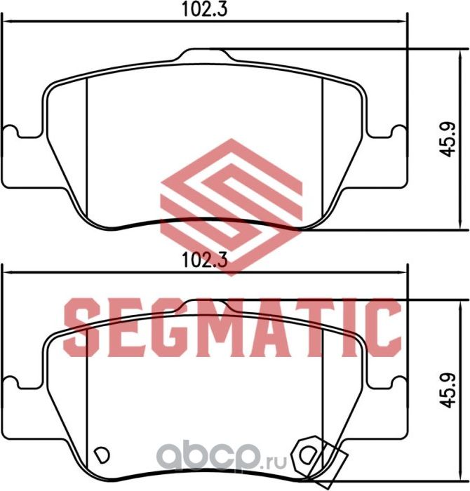 SGBP2604 Колодка торм диск зад Toyota Corolla 1.6 2007-2012 Toyota Auris 1.6 200 (Segmatic) Segmatic. Артикул SGBP2604