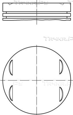 Поршень Mahle для BMW 3 IV (E46) 2000-2006. Артикул 083 13 02