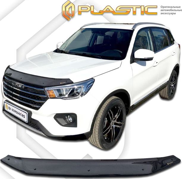 Дефлектор СА Пластик для капота (Classic черный) Lifan X70 2017-2026. Артикул 2010010113407