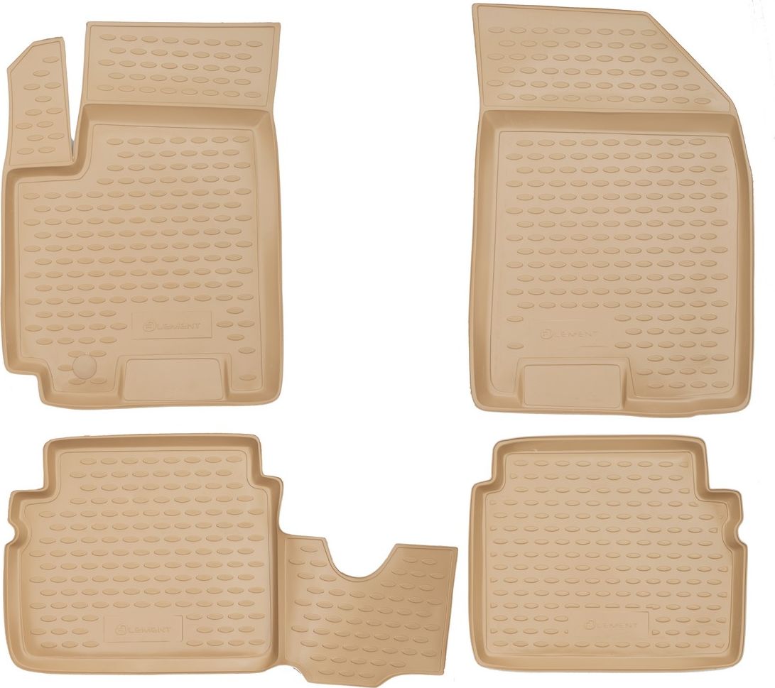 Коврики Element для салона Chevrolet Aveo I 2004-2011 БЕЖЕВЫЕ. Артикул NLC.08.06.212k