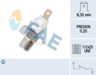 Датчик давления масла FAE. Артикул 11700
