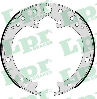 Тормозные колодки (стояночная тормозная система) LPR. Артикул 09410