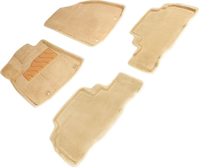 Коврики Seintex 3D ворсовые для салона Lexus RX III рестайлинг 2012-2015. Бежевые. Артикул 84102