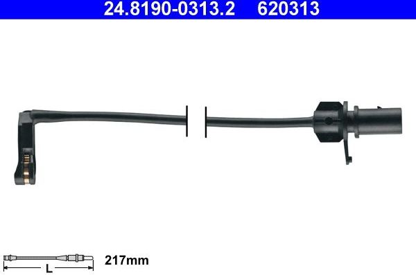 Датчик износа тормозных колодок  ATE. Артикул 24.8190-0313.2