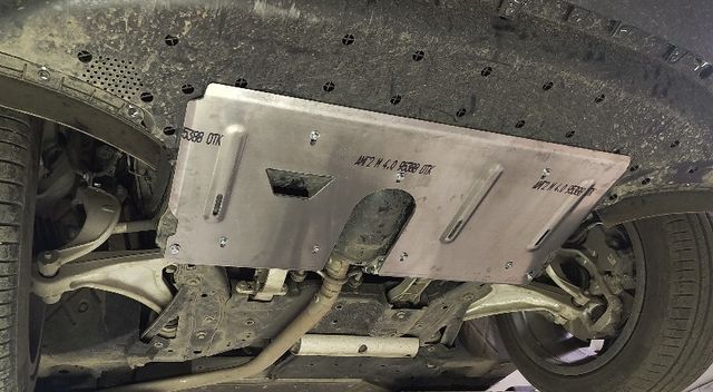 Защита алюминиевая ТСС (4 мм) для картера Lixiang L7 4WD 2024-2026. Артикул ZKTCC00685