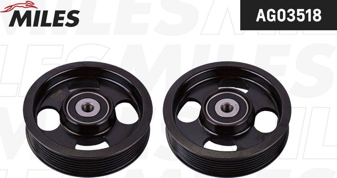 Направляющий (ведущий) ролик приводного поликлинового ремня Miles. Артикул AG03518