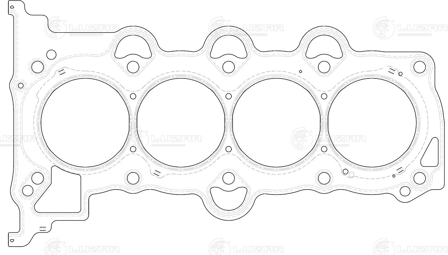 Прокладка ГБЦ HYUNDAI/KIA ELANTRA/CEED 06 (Luzar). Артикул LES10824