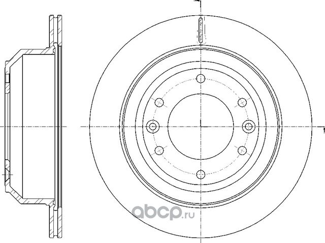 Диск тормозной вентилируемый (G-Brake). Артикул GR21101