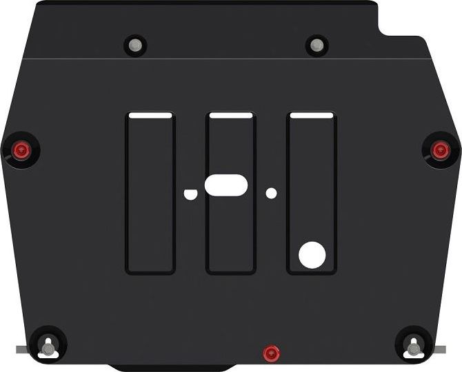 Защита Шериф (2 мм) с креплением к бамперу для картера и КПП Dongfeng AX7 2015-2019. Артикул 4011