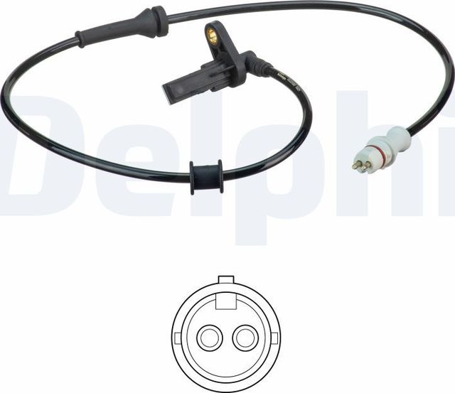 Датчик ABS Delphi для Renault Kangoo I 1997-2010. Артикул SS20590