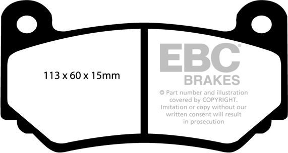 Тормозные колодки EBC Brakes. Артикул DP21377