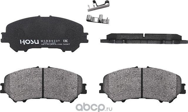 Колодки тормозные перед NISSAN X-TRAIL T32/QASHQAI J11 (Hosu). Артикул HSBR0237