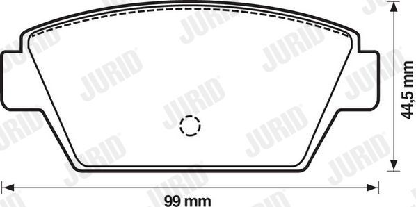 Тормозные колодки Jurid. Артикул 572159J