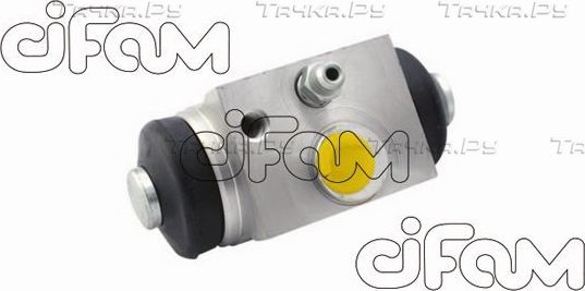 Тормозной цилиндр Cifam (алюминий) задний для Peugeot 1007 2005-2009. Артикул 101-704