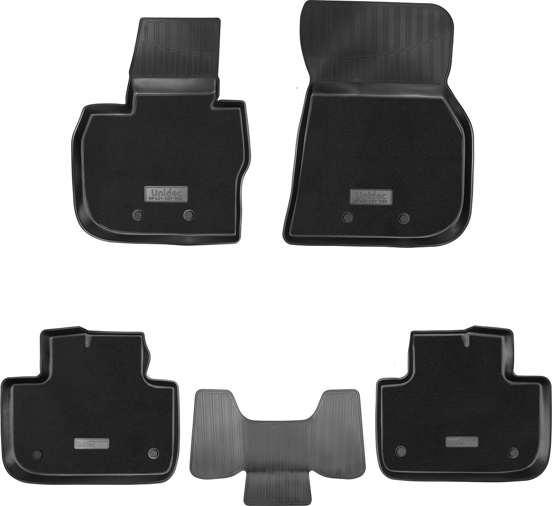 Коврики комбинированные 3D Норпласт для салона BMW X3 G01 2017-2026. Артикул NPA01-C07-550-CM