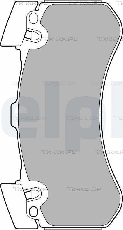 Тормозные колодки Delphi (Low-Metallic). Артикул LP2283