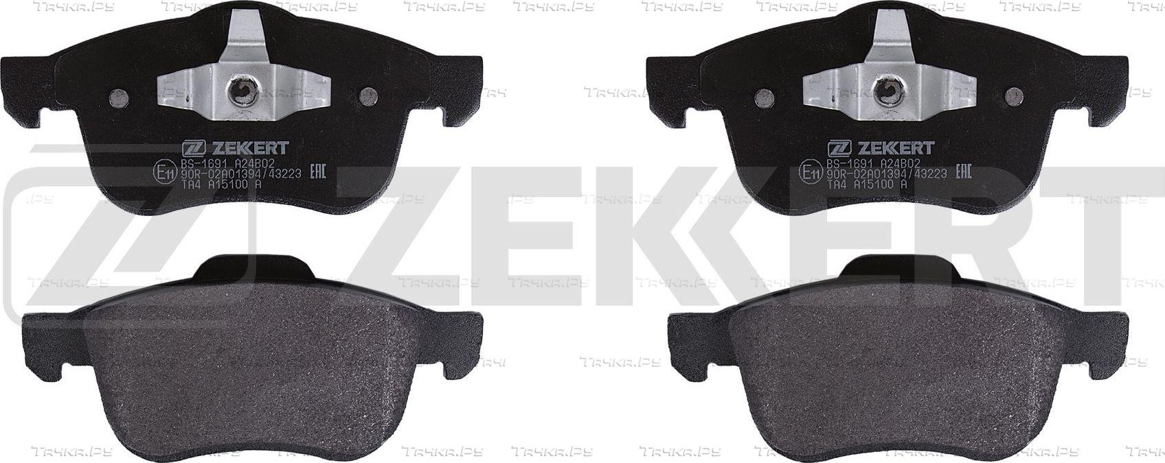 Тормозные колодки Zekkert передние для Fiat Doblo I 2001-2015. Артикул BS-1691