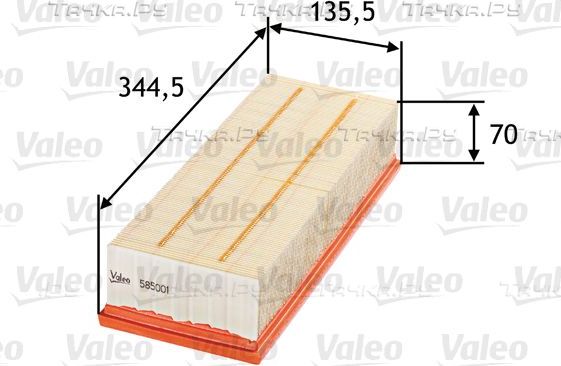 Воздушный фильтр Valeo для Volkswagen Golf V 2003-2008. Артикул 585001