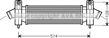 Интеркулер AVA для Ford Mondeo III 2000-2007. Артикул FDA4341