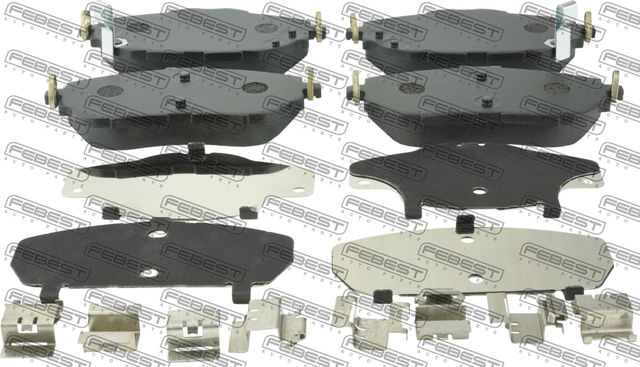 Тормозные колодки Febest. Артикул 0101-NDE180F