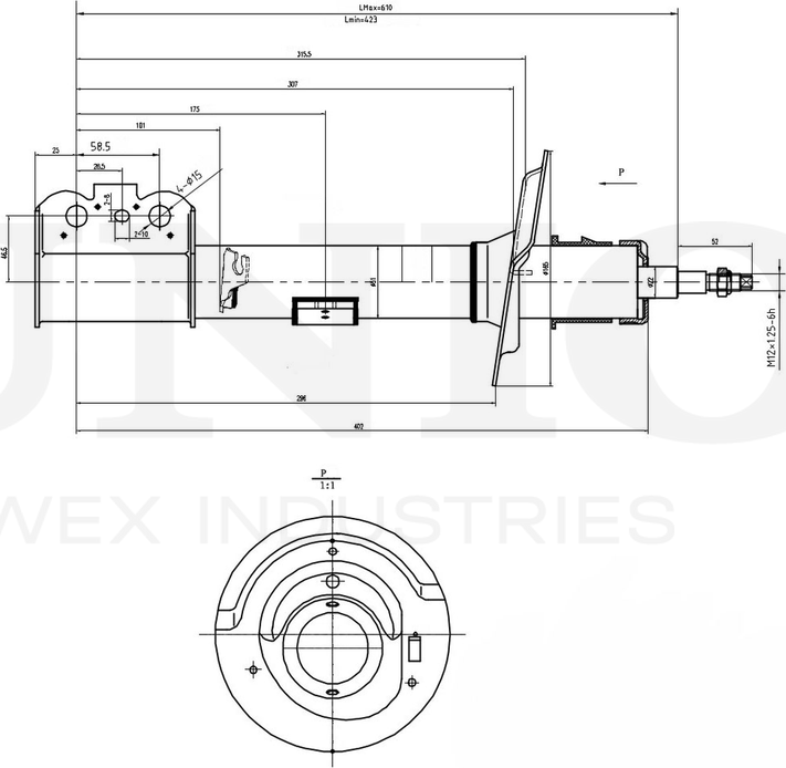 Амортизатор подвески (Unio). Артикул SAB-10389