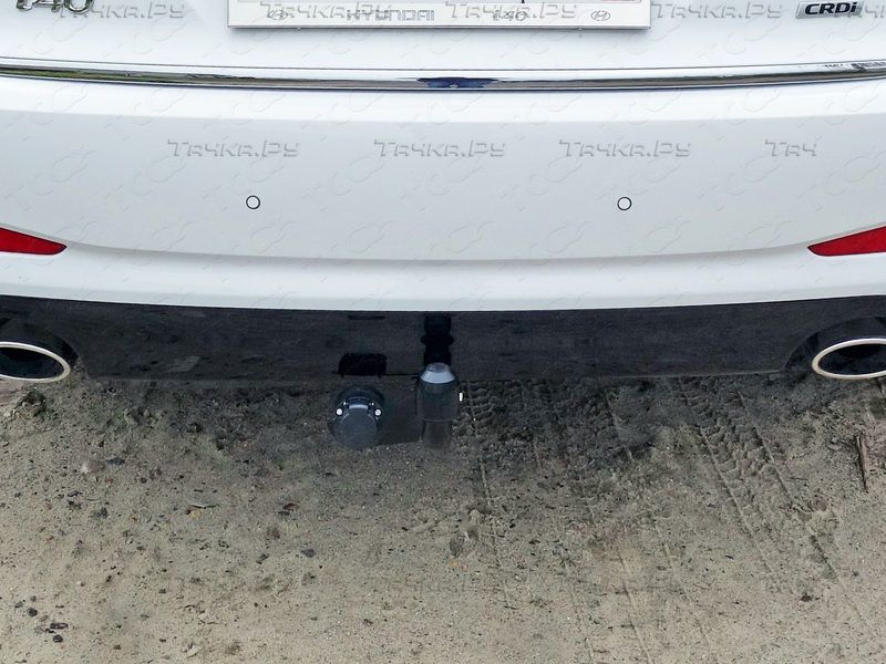 Фаркоп ТСС оцинкованный для Hyundai Sonata VII 2014-2019. Артикул TCU00034