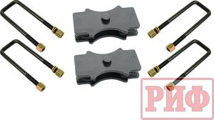 Комплект стремянок и проставок РИФ для лифта рессор на 30 мм для УАЗ Патриот 2005-2026. Артикул PRM-30-984