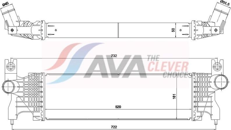 Интеркулер AVA. Артикул SZ4171