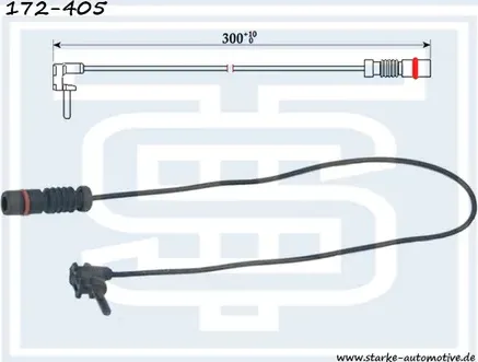 172-405_STARKE_Датчик тормозной MER TRACK/UNIMOG U передний/задний Starke. Артикул 172405