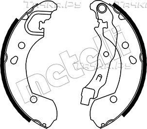 Тормозные колодки Metelli задние для Nissan Terrano III (D10) 2014-2026. Артикул 53-0290