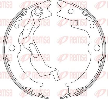 Тормозные колодки (стояночная тормозная система) Remsa задние для Daewoo Nubira III 2003-2004. Артикул 4627.00