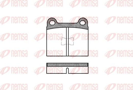 Тормозные колодки Remsa. Артикул 0017.00