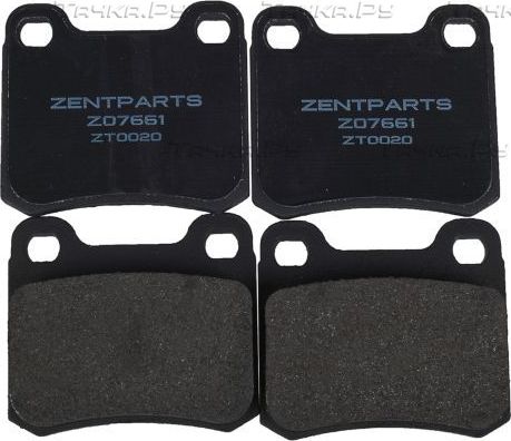 Тормозные колодки Zentparts. Артикул Z07661