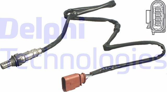 Лямбда-зонд (кислородный датчик) Delphi для Audi A4 III (B7) 2004-2009. Артикул ES11104-12B1