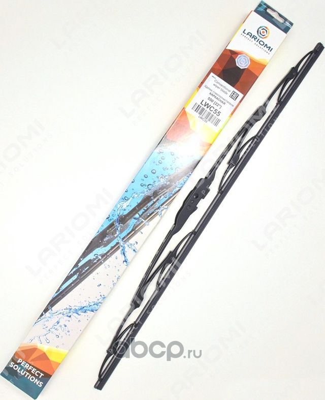 ЩЕТКА СТЕКЛООЧИСТИТЕЛЯ КАРКАСНАЯ 550 ММ (1 ШТ.) (Lariomi). Артикул LWC55