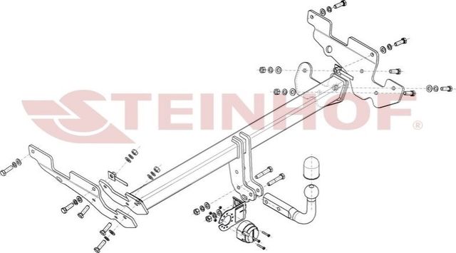 Фаркоп Steinhof для Mazda CX-5 II 2017-2026. Артикул M-056