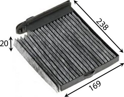 Салонный фильтр JS Asakashi. Артикул AC2509C