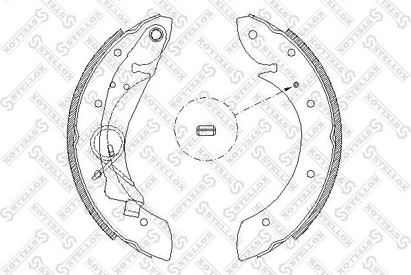 Тормозные колодки Stellox. Артикул 430 100-SX