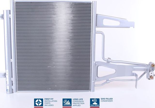 Радиатор кондиционера (конденсатор) Nissens (алюминий) для Volkswagen up! I 2016-2018. Артикул 941136